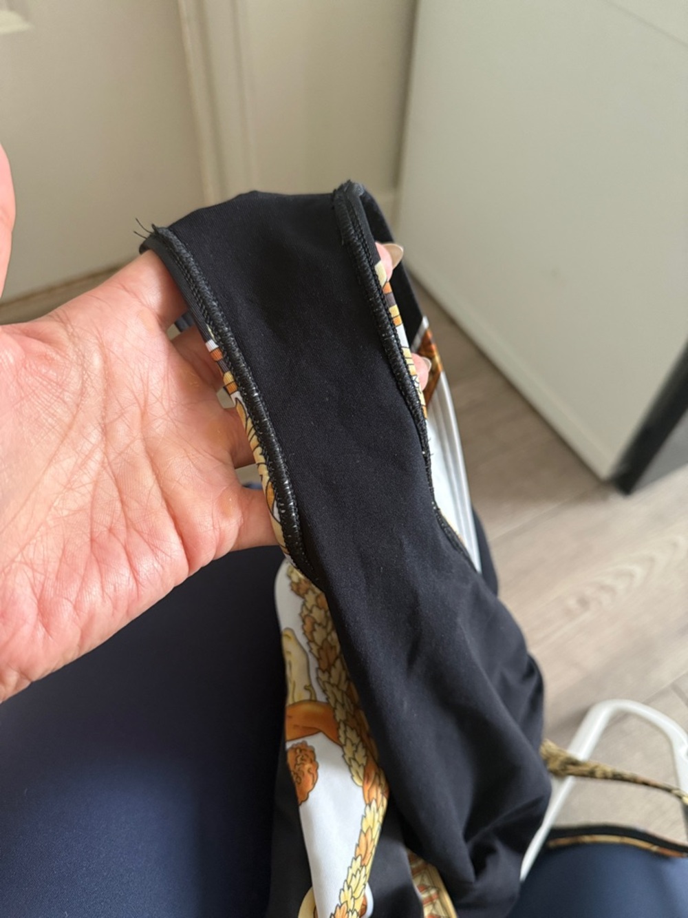 EUC - Versace Black and Gold Medallion One-Piece Swimsuit - Picture 3 of 3